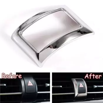 YAQUICKA для Toyota CHR 2017 2018 Автомобильный аварийный высветильник ель света рамка отделка Стайлинг Хром ABS автомобильные аксессуары