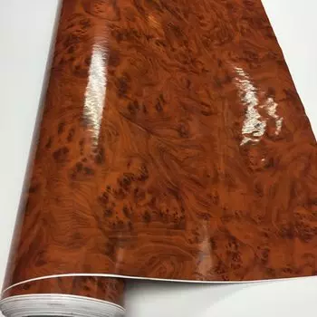 Яркие глянцевые под древесину текстурированная Виниловая наклейка для салона автомобиля, пленка для творчества, автомобильная Водонепроницаемая виниловая наклейка 7 Размеры на выбор