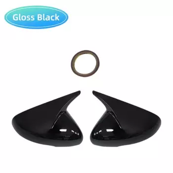 Ярко-черная накладка на зеркало заднего вида из углеродного волокна для KIA Stinger 2018 2019 2020 2021 2022