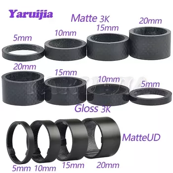 Yaruijia шайбы из углеродного волокна для выноса велосипеда 5 мм/10 мм/15 мм/20 мм