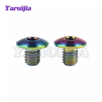 Yaruijia титановые болты M5 масляный цилиндр болты для крышки XT велосипедный гидравлический тормоз для Shimano титановый Магнитный фиксированный диск