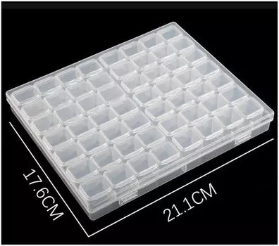 Ящик для хранения алмазной живописи YTYIN, прозрачный