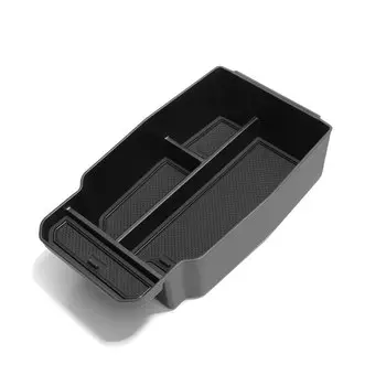 Ящик для хранения подлокотника Smabee для Mazda CX-50, автомобильный центральный нижний слой из ТПЭ, лоток для хранения, органайзер, аксессуары, черный