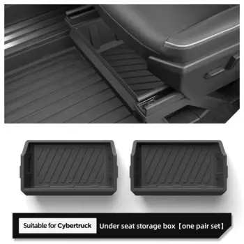 Ящик для хранения Tesla Cybertruck под сиденьем, автомобильные аксессуары, ящик-органайзер для хранения, переднее сиденье, нижняя Коробка Чехол 2024-2025