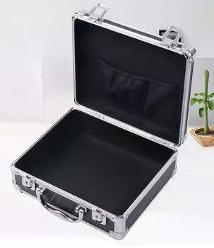 Ящик для инструментов LISM, алюминий, черный/серебристый