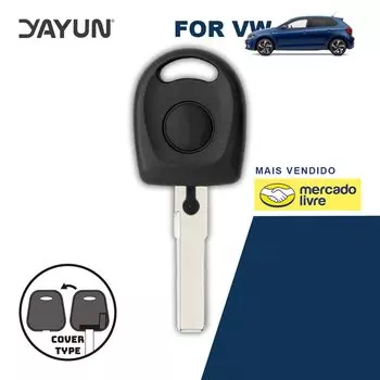 YAYUN 10/20/30/50/80 шт. ключ-транспондер с логотипом, встроенный корпус, оригинальный автомобильный чехол, необрезанное лезвие HU66 для VW