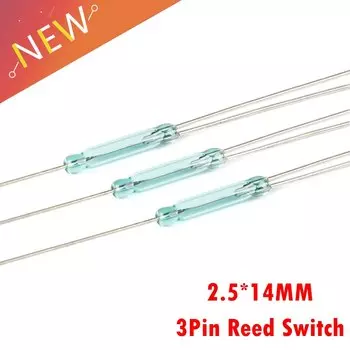 Язычковый 3-контактный магнитный переключатель, 50 шт., нормально открытый и нормально закрытый, преобразование 2,5x14 мм, без NC