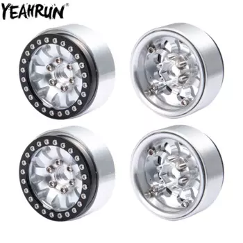 YEAHRUN 4 шт. 25 мм металлический 1,9 Beadlock ступица обода колеса для 1/10 осевой SCX10 90046 AXI03007 TRX4 D90 D110 Радиоуправляемый гусеничный автомобиль