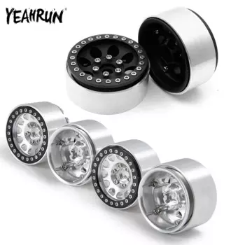 YEAHRUN 4 шт. металлический 1,9 Beadlock ступица обода колеса для 1/10 RC Crawler Axial SCX10 90046 CC01 RC4WD D90 TRX4 Радиоуправляемый автомобиль запасные части