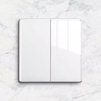 YEEKPORT Белый стеклянный переключатель 250В/10А