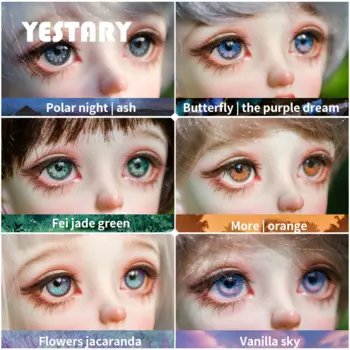 YESTARY Eyes для игрушек аксессуары для кукол 1/3 1/4 1/6, штукатурка, 3D подвижный глазный яблок 12 мм 14 мм 16 мм, «сделай сам», глаза ручной работы, цветные кукольные глазки