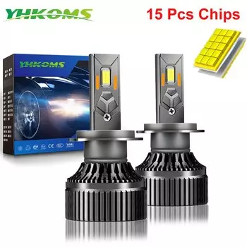 YHKOMS 1200 Вт 800000 LM H7 H4 Led Canbus H1 H8 H11 HB3 9005 HB4 9006 Автомобильные фары 30 шт. Светодиодные противотуманные фары CSP 12 В 6000 К