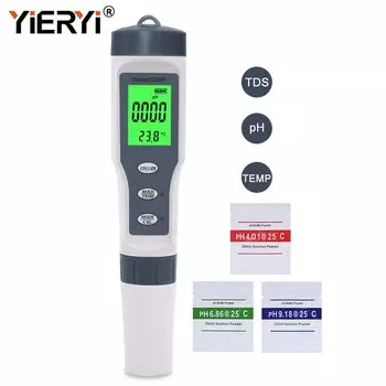 Yieryi 4 в 1 PH TDS EC Тестер качества воды