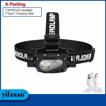 Yifanao 100000 LM налобный фонарь XHP50