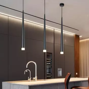 Yingxuan подвесная люстра LED черная