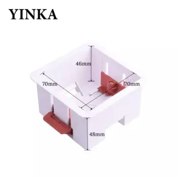 YINKA Коробка для выключателя белая 86*86*48 мм