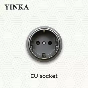 YINKA Рамка-выключатель со встроенной розеткой 220В