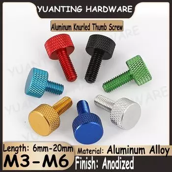 Цветные алюминиевые винты Yiqianyuan M3 M4 M5 M6