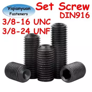 Yiqianyuan шестигранные установочные винты с крышкой DIN916 класс 12,9