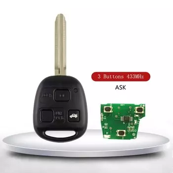 YIQIXIN 315/433 МГц для Toyota Smart Key для Camry Land Cruser 120 Prado 2/3 кнопка Avensis Kluger Tarago RAV4 4D67/4D68/4C чип