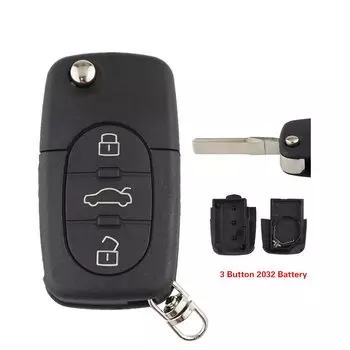 YIQIXIN 3-кнопочный чехол-брелок для Audi TT B5 RS4 Quattr A2 A3 A4 A6 A8, автомобильный складной чехол для ключа, умный корпус, замена корпуса