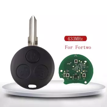YIQIXIN 433 МГц удаленный автомобильный ключ без ключа для Mercedes Benz Smart Fortwo 450 Forfour 451 Roadster City Coupe Cabrio 1998-2006