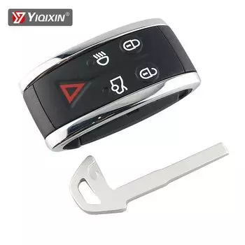 YIQIXIN 5 кнопок для Jaguar X XF XK JF XJ XE XJL X-Type S-Type 2007 2008 2009 2010 2012 чехол для дистанционного ключа автомобиля, чехол-брелок