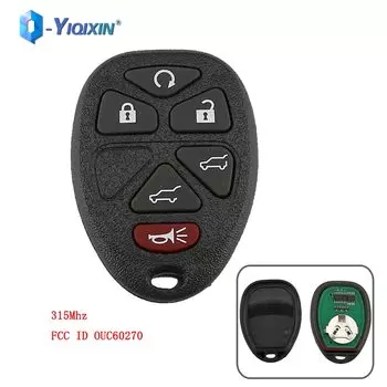 YIQIXIN 6-кнопочный для Buick Cadillac Escalade Keyless Go, пульт дистанционного управления, автомобильный ключ для Chevrolet Tahoe Traverse GMC Yukon, смарт-карта