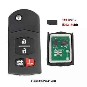 YIQIXIN дистанционный ключ от машины для Mazda 2 3 5 6 8 M2 M3 M5 M6 CX-7 CX-9 MX-5 BGBX1T478SKE125-01 KPU41788 SKE126-01 313,8/315/433Mhz4D63