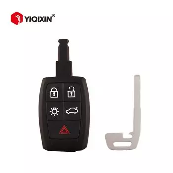 YIQIXIN для Volvo C30 C70 XC90 V70 S60 V40 V50 2006-2011 смарт-пульт дистанционного управления для автомобиля брелок чехол для 5 кнопок со вставным лезвием
