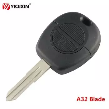YIQIXIN, новый стиль, 2 кнопки, дистанционный чехол, чехол для ключей для Nissan Primera Micra Terrano Almera X Trail с A33 NSN14, Uncut Blade