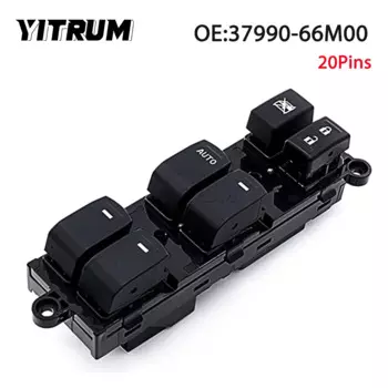 YITRUM 37990-66M00 37990-56P00 3799066 M00 Передний левый главный переключатель управления стеклоподъемником для Suzuki Vitara S-Cross SX4