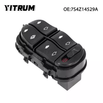 YITRUM 7S4Z-14529-A YS4Z14529BA 7S4Z14529A SW7219 1S9144 Electric Window Control Switch For Ford Focus 2000-2007 15Pins