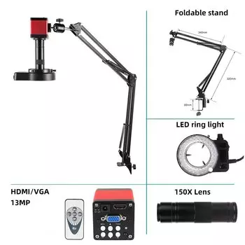 YIZHAN 4K Промышленный Микроскоп 500X