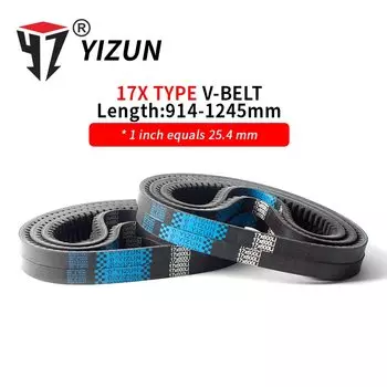 YIZUN BX/17X Тип 17x914 ~ 1245 мм жесткий проволочный резиновый диск, внутреннее кольцо, длинный промышленный привод, сельскохозяйственная техника, зубчатый V-образный ремень