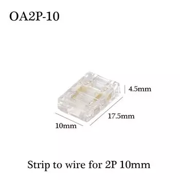 COB Mini Led Light Strip Wire Connectors 2 3 4 Pin Connection Solderless FCOB RGB CCT 5 8 10 мм Светодиодная лента для полосы Проводной разъем