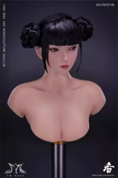 YMTOYS YMT074 1/6 крутая девушка голова Лепка скульптура бледные глаза косоглазия/выглядит прямой милый Аниме Кукла для 12 "экшн-фигурки