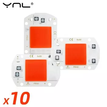 YNL COB Chip LED Grow Light 50Вт/30Вт/20Вт/10Вт полный спектр