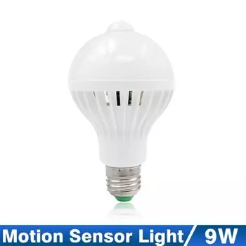 YNL Умная светодиодная лампа с датчиком движения и звука E27 5Вт Белый
