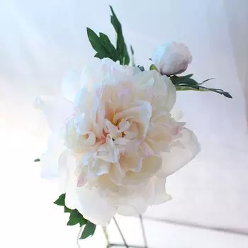 YO CHO Искусственные пионы белые и розовые