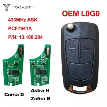 YOCASTY 736-743-A дистанционный откидной автомобильный ключ PCF7941A 46 чип 433 МГц для Opel Vauxhall Corsa D G4 Astra H Zafira B Holden Astra AH