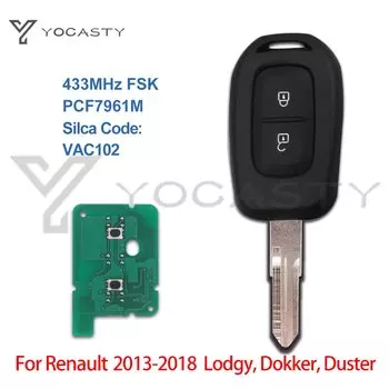 YOCASTY PCF7961M VAC102 дистанционный ключ-брелок от машины для Renault, Dacia, LOGAN, SANDERO, LODGY, DOKKER, DUSTER 2013, 2014, 2015, 2016, 2017, 2018