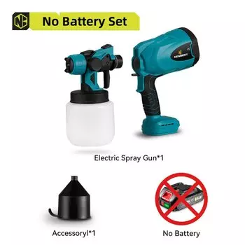Yofidra 800 мл беспроводной пистолет-распылитель высокой мощности электрический распылитель краски емкость бытовой легкий распылитель краски для батареи 18 В