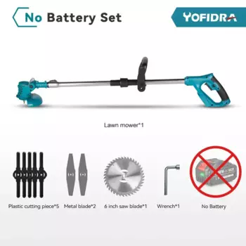 Yofidra электрическая газонокосилка для Makita 18В