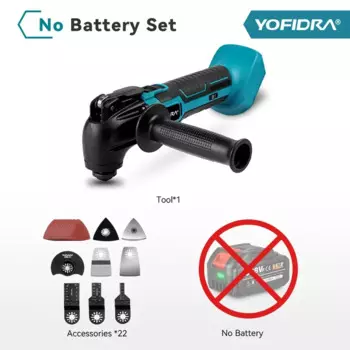 Yofidra осциллирующий многофункциональный инструмент 18В