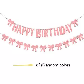 YOMDID Розовый бумажный баннер для дня рождения