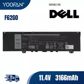 YOOFAN 100% новый F62G0 Высококачественный аккумулятор для ноутбука Dell Inspiron 13 5370 7370 7373 Vostro 5370 RPJC3 быстрая доставка в наличии