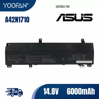 YOOFAN A42N1710 Аккумулятор для ASUS Rog Strix GL702VI GL702VI-1A GL702VI-BA004R GL702VI-BA007T A42LM5H 14,8 V 88WH