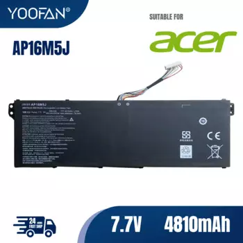 YOOFAN AP16M5J Аккумулятор для Acer Aspire 3 A315-21 A314-31 Series A315-21-63F1 A315-53-52CF A315-53G-33G6 Aspire 1