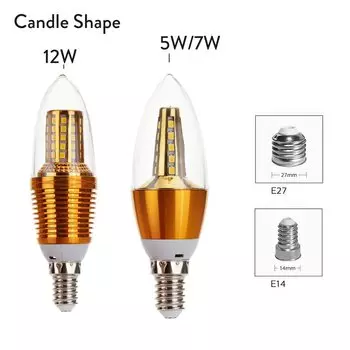 YORYZENG LED свечи лампы E14 E27